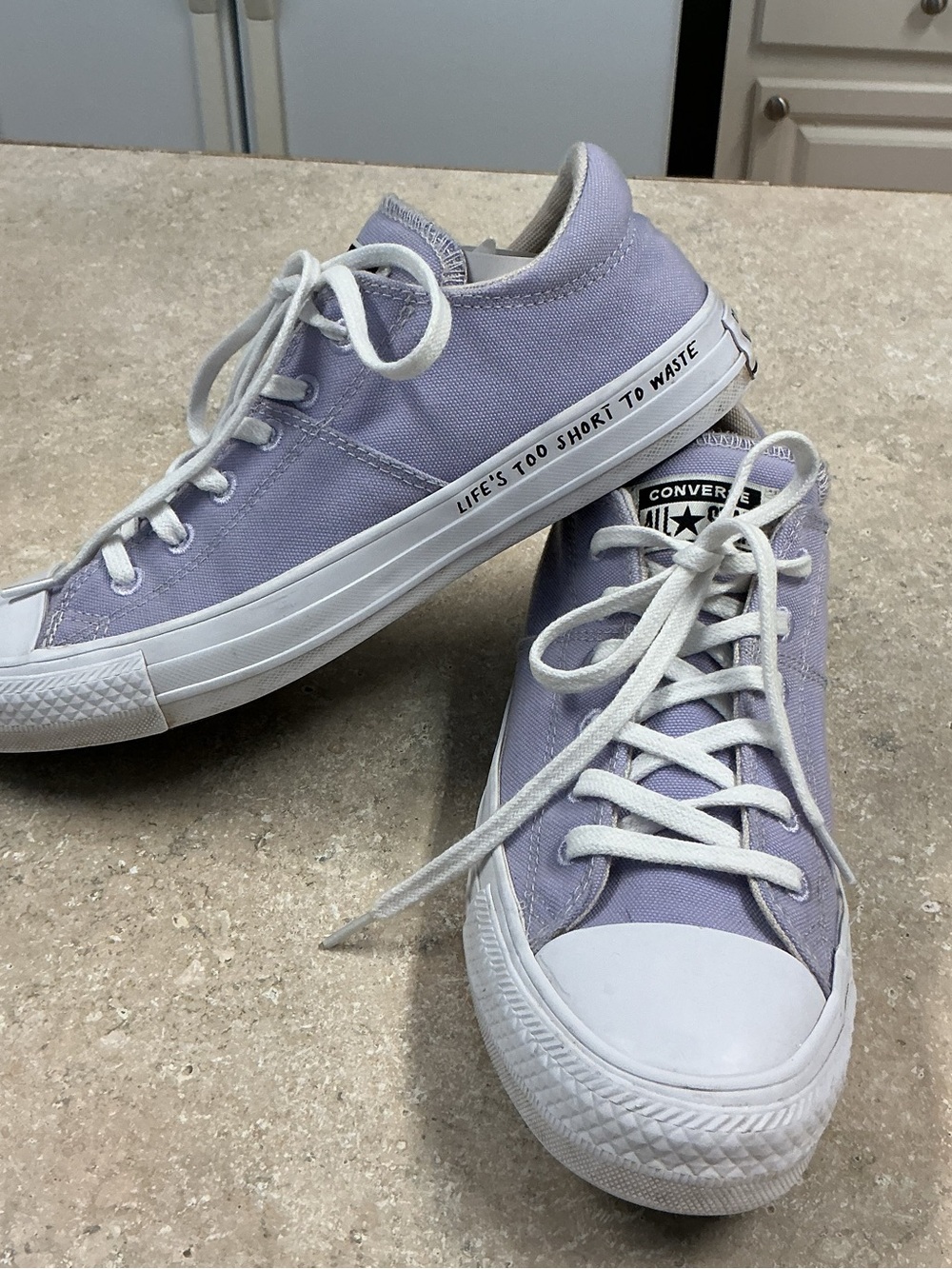 Converse Chuck Taylor All Star Renew SZ 8 In Moonstone Lavender Life’s To Short